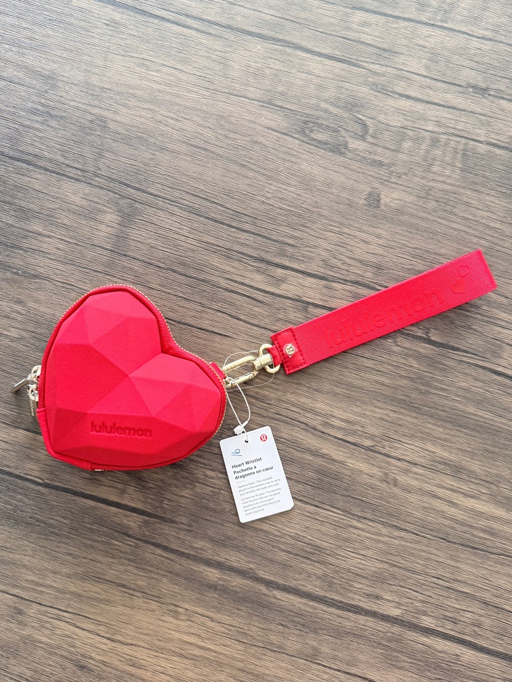 lululemon athletica Red Heart Mini Bag Wristlet